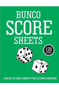 Bunco Score Sheets