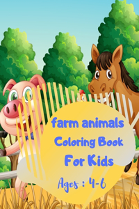 farm animals Coloring Book For Kids