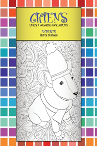 Livres à colorier pour adultes - Lignes épaisses - Animaux - Chiens