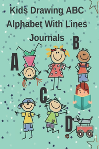 Kids Drawing ABC Alphabet With Lines Journals