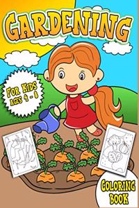 Gardening Coloring Book for Kids