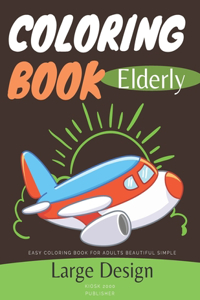 Elderly Coloring Books Large Design