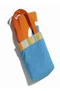 NIV Trimline Bible in a bag Orange/ Teal Italian Duo-Tone
