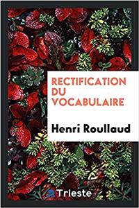 Rectification du vocabulaire