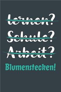 lernen? Schule? Arbeit? Blumenstecken!