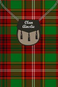 Clan Ainslie Tartan Journal/Notebook