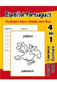 Español Portugués Vocabulario Basico Animales para Niños