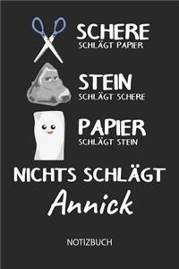 Nichts schlägt - Annick - Notizbuch