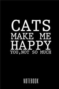 Cats make me happy you, not so much - Notebook