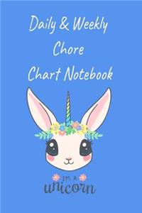 Daily & Weekly Chore Chart Notebook