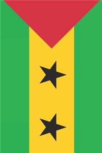 Sao Tome and Principe Travel Journal - Sao Tome and Principe Flag Notebook - Sao Tomean Flag Book