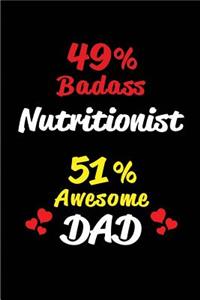 49% Badass Nutritionist 51% Awesome Dad