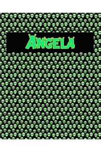 120 Page Handwriting Practice Book with Green Alien Cover Angela