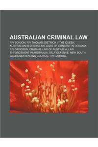 Australian Criminal Law