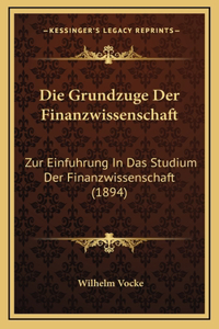 Die Grundzuge Der Finanzwissenschaft