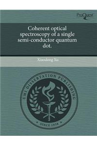 Coherent Optical Spectroscopy of a Single Semi-Conductor Quantum Dot