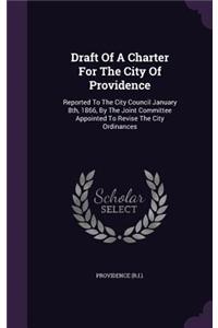 Draft Of A Charter For The City Of Providence