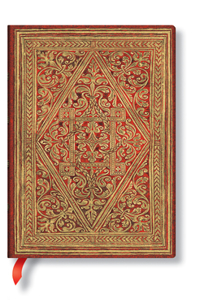 Paperblanks Golden Pathway Hardcover Mini Lined Elastic Band Closure 176 Pg 85 GSM