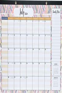 2025 Family Desk Pad and Wall Calendar (11 X 17) - (12-Month Calendar with 145 Bonus Stickers!)