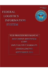 Federal Logistics Information System - FLIS Procedure Manual Document Identifier Code Input/Output Formats September 2010