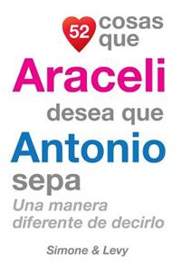52 Cosas Que Araceli Desea Que Antonio Sepa