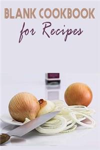Blank Cookbook For Recipes