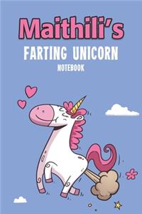 Maithili's Farting Unicorn Notebook
