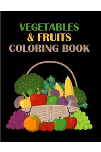 Vegetables & Fruits Coloring Book