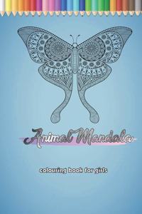 Animal Mandala colouring book for girls