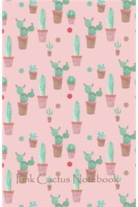 Pink Cactus Notebook