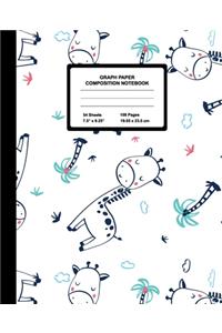 Graph Paper Composition Notebook