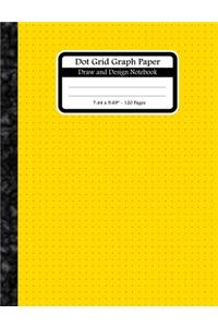 Dot Grid Graph Paper. Draw And Design Notebook
