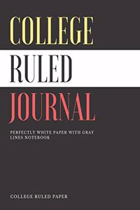 Colege Ruled Journal