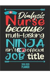 Dialysis Nurse Planner 2019-2020