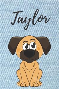 Taylor Hund-Malbuch / Notizbuch Tagebuch