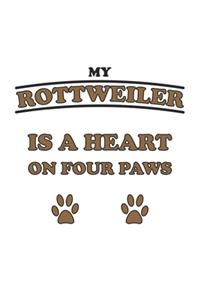 My Rottweiler is a heart on four paws