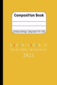 Seniors The One Where They Graduate 2021