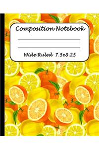 Wide Ruled Composition Notebook