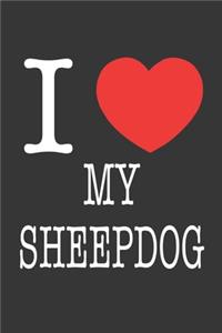 I Heart My Sheepdog Notebook