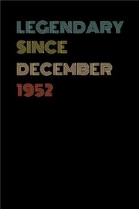 Legendary Since December 1952 - Birthday Gift For 67 Year Old Men and Women Born in December