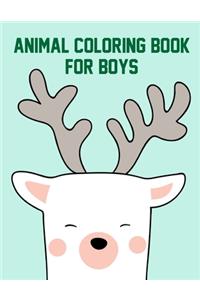 Animal Coloring Book for Boys