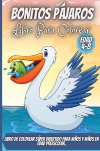 Bonitos Pájaros Libro Para Colorear