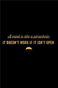A Mind Is Like a Parachute. It Doesn