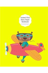 Animal Pilot Story Paper Notebook