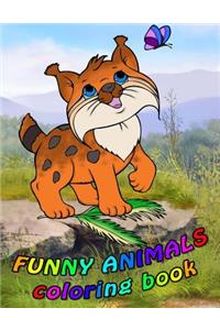Funny animals coloring book