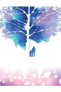 Father And Child Watercolor Notebook