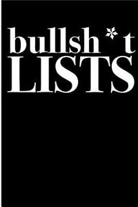 Bullsh*t Lists