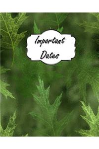 Important Dates