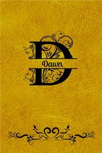 Split Letter Personalized Name Journal - Dawn