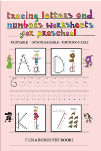 Tracing Letters and Numbers Worksheets for Preschool